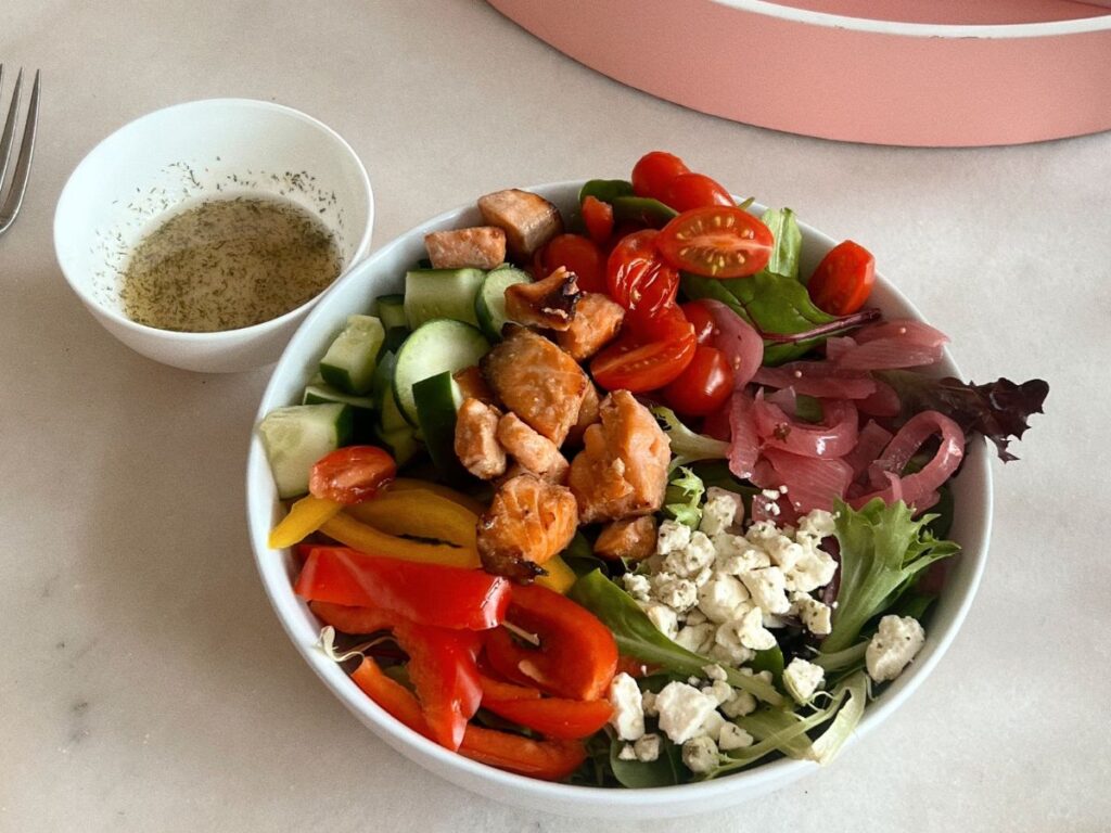 Bowl of salad for craving vegetables